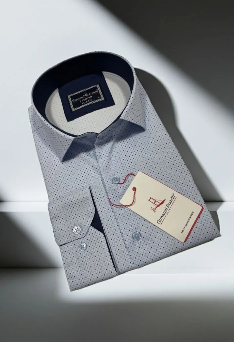 Slim Fit Uzun Kol Desenli Dijital Baskılı Erkek Gömlek 3GMK316077003 - Giovanni Fratelli