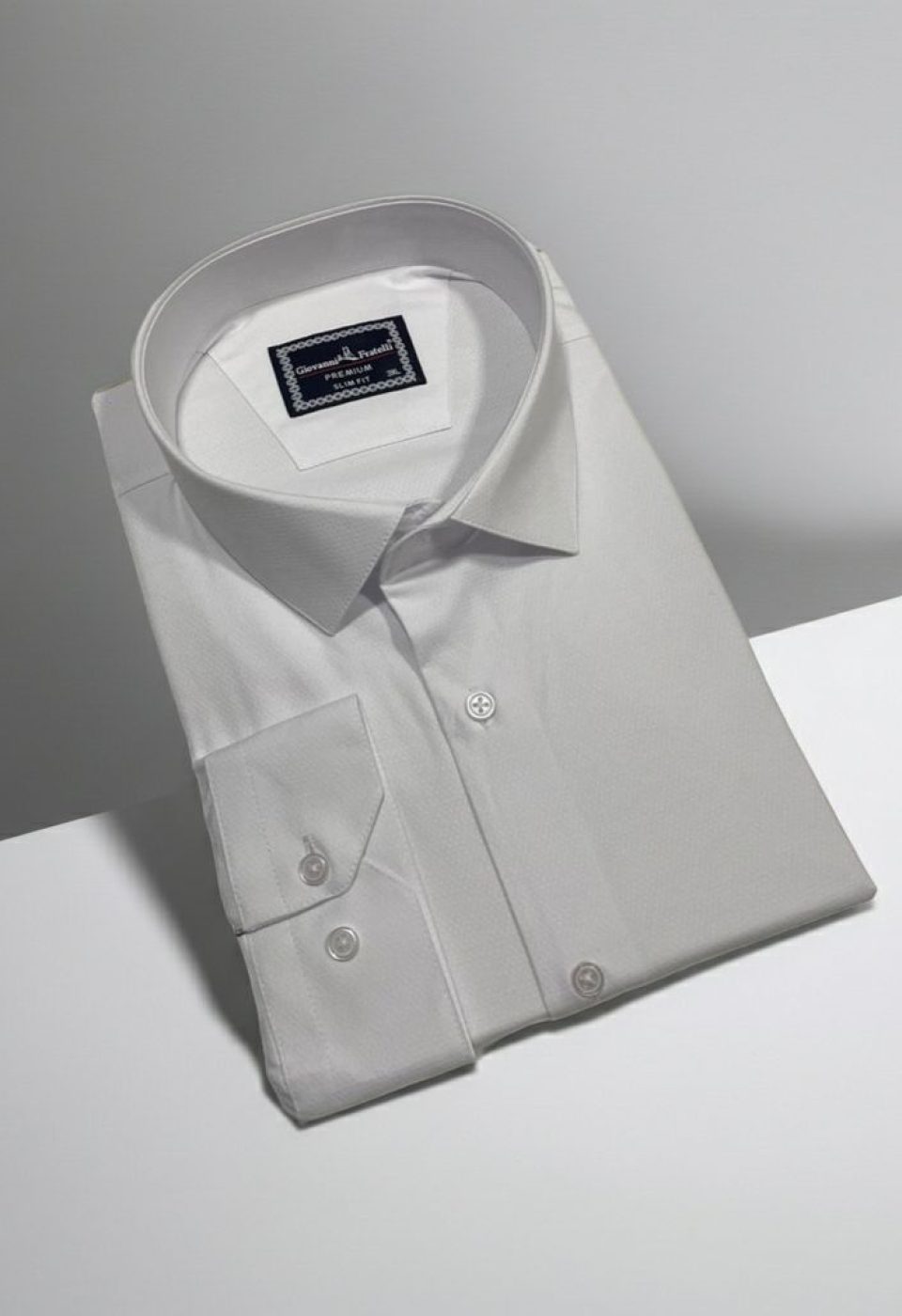 Büyük Beden Slim Fit Uzun Kol Desenli Jakar Erkek Gömlek 4GMK316090001