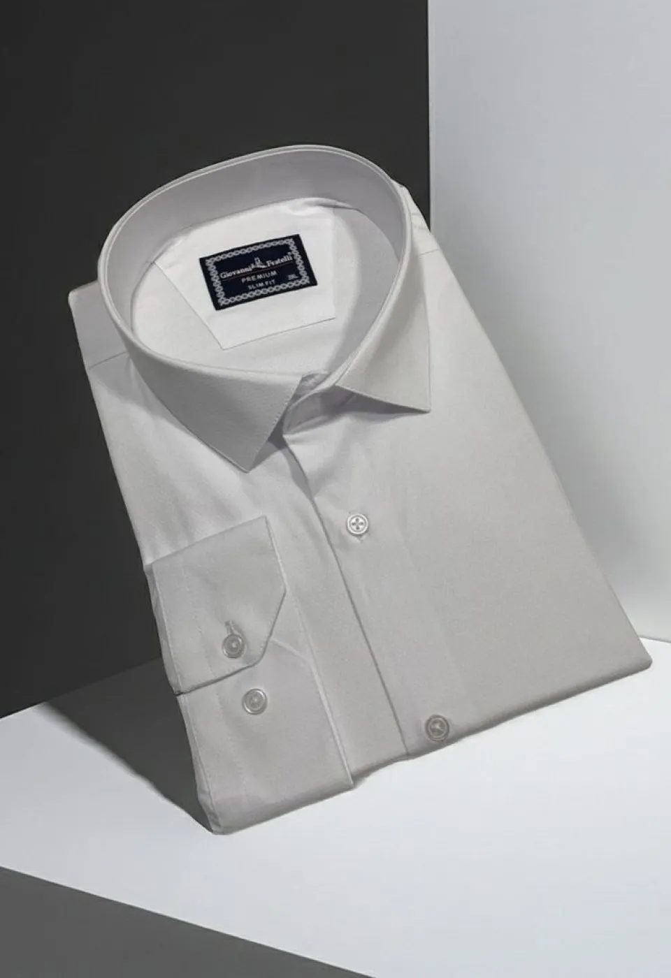 6090 BT CR JKR 001 Büyük Beden Slim Fit Uzun Kol Desenli Jakar Erkek Gömlek 4GMK316090001 - Giovanni Fratelli