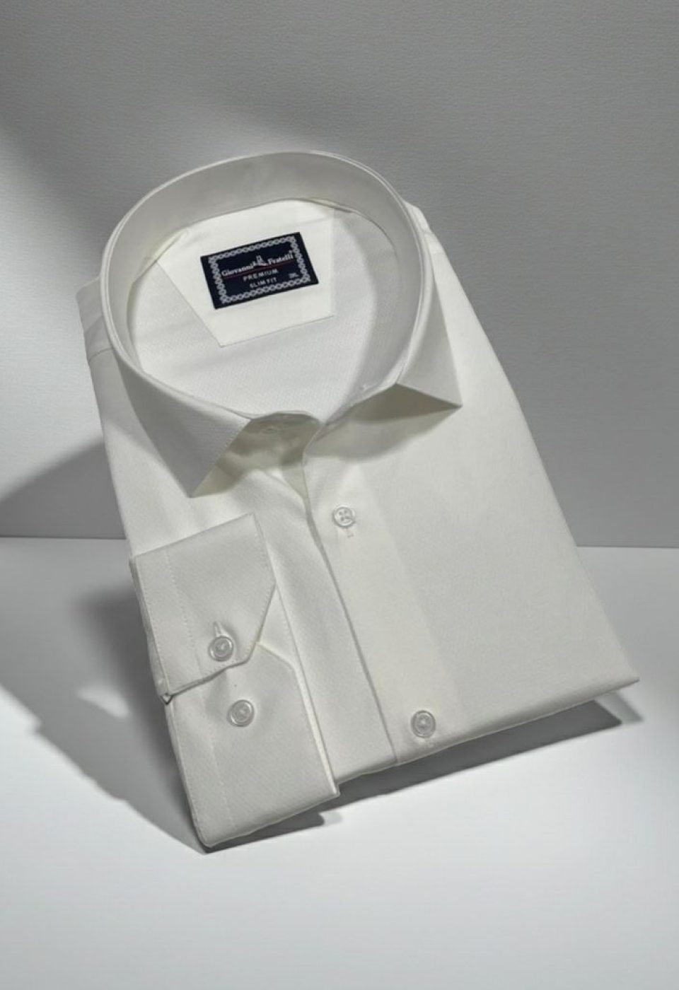 Büyük Beden Slim Fit Uzun Kol Desenli Jakar Erkek Gömlek 4GMK316090002