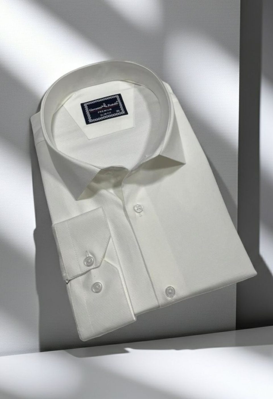 Büyük Beden Slim Fit Uzun Kol Desenli Jakar Erkek Gömlek 4GMK316090002 - Giovanni Fratelli