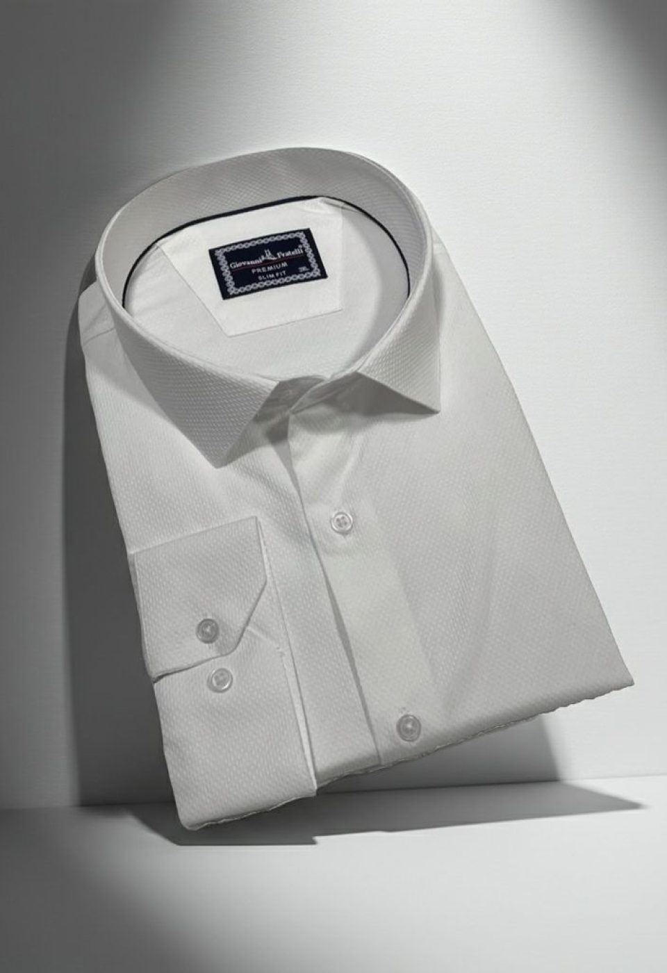Büyük Beden Slim Fit Uzun Kol Desenli Jakar Erkek Gömlek 4GMK316091001