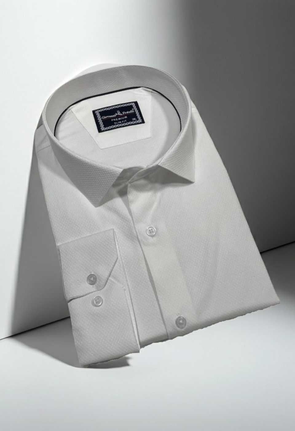 6091 BT CR JKR 001 Büyük Beden Slim Fit Uzun Kol Desenli Jakar Erkek Gömlek 4GMK316091001 - Giovanni Fratelli