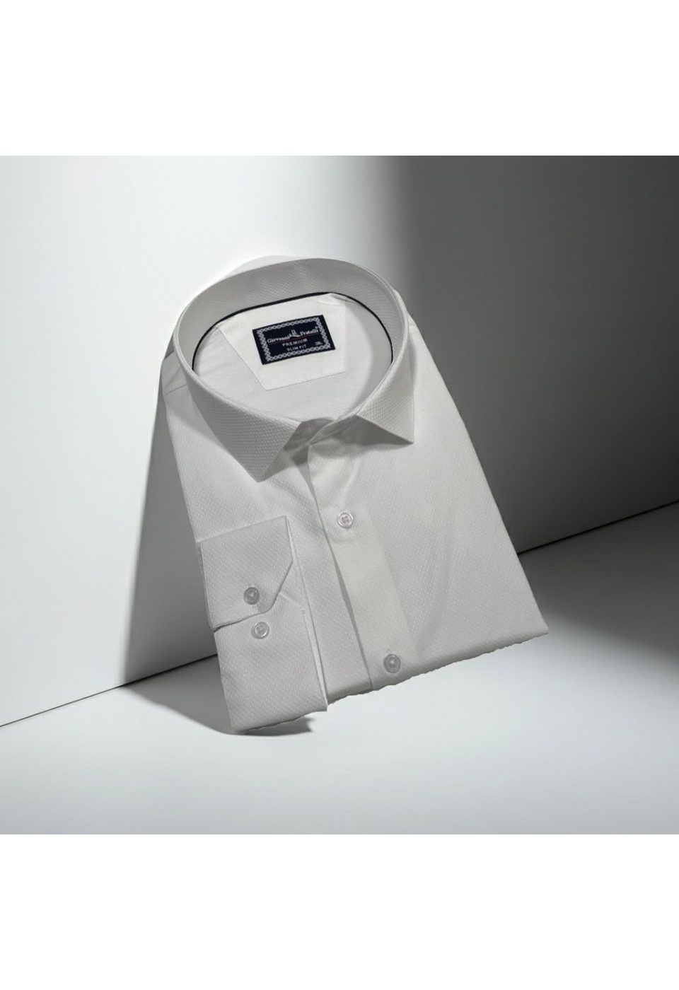 6091 BT CR JKR 001 Büyük Beden Slim Fit Uzun Kol Desenli Jakar Erkek Gömlek 4GMK316091001 - Giovanni Fratelli