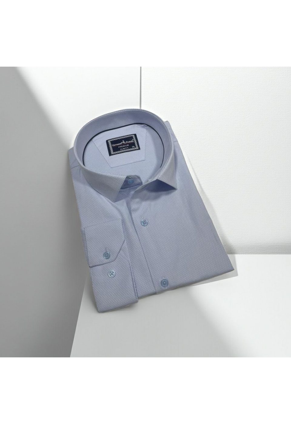 6091 BT CR JKR 003 Büyük Beden Slim Fit Uzun Kol Desenli Jakar Erkek Gömlek 4GMK316091003 - Giovanni Fratelli