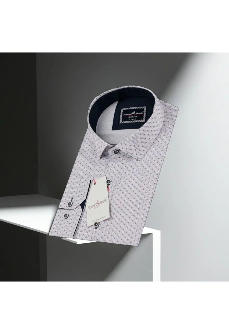 Slim Fit Uzun Kol Desenli Dijital Baskılı Erkek Gömlek 3GMK316108007 - Giovanni Fratelli