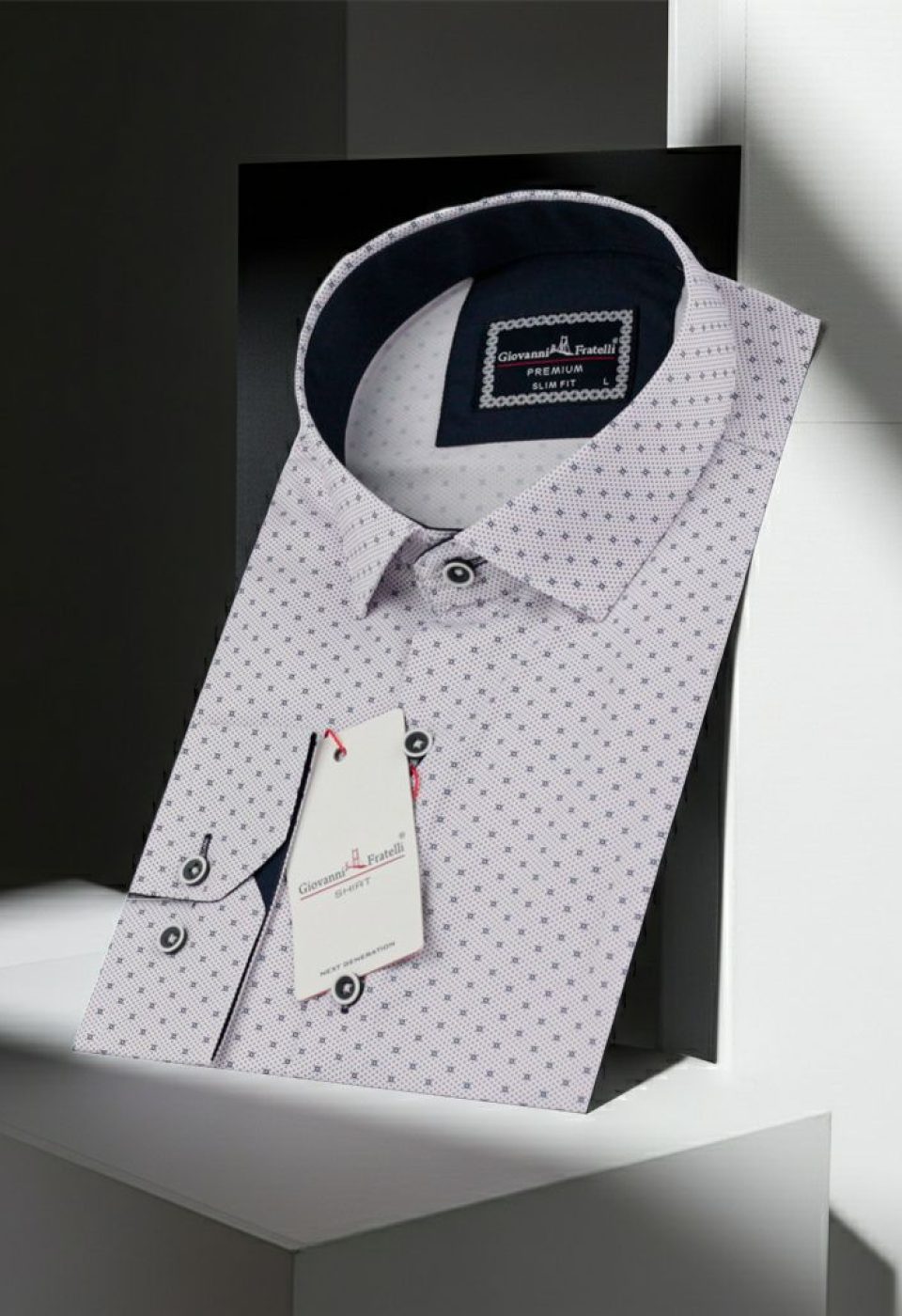 Slim Fit Uzun Kol Desenli Dijital Baskılı Erkek Gömlek 3GMK316108007 - Giovanni Fratelli