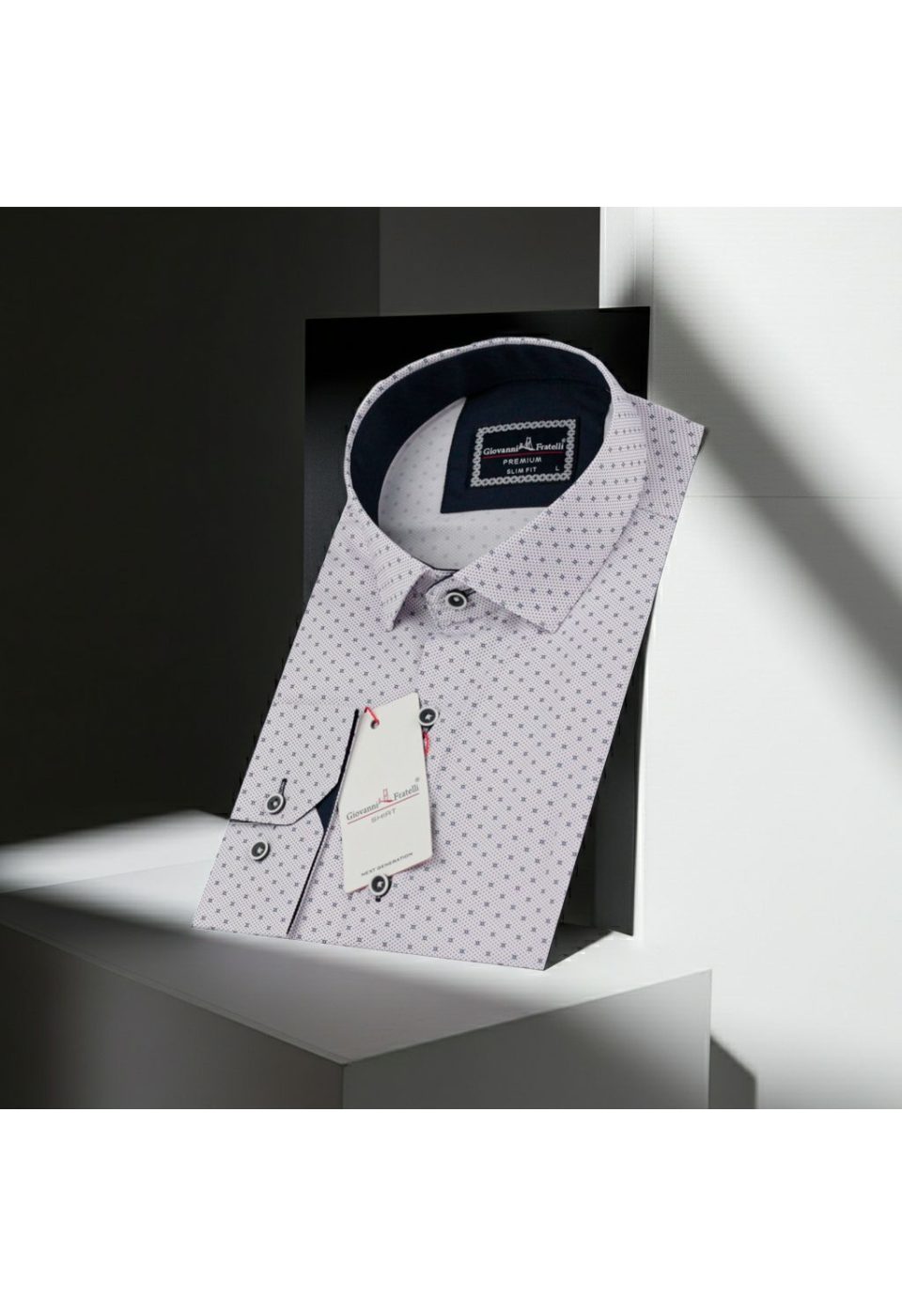 Slim Fit Uzun Kol Desenli Dijital Baskılı Erkek Gömlek 3GMK316108007 - Giovanni Fratelli