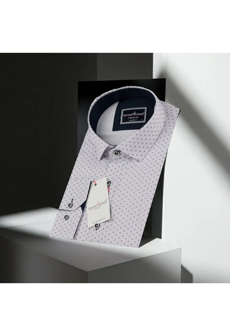 Slim Fit Uzun Kol Desenli Dijital Baskılı Erkek Gömlek 3GMK316108007 - Giovanni Fratelli