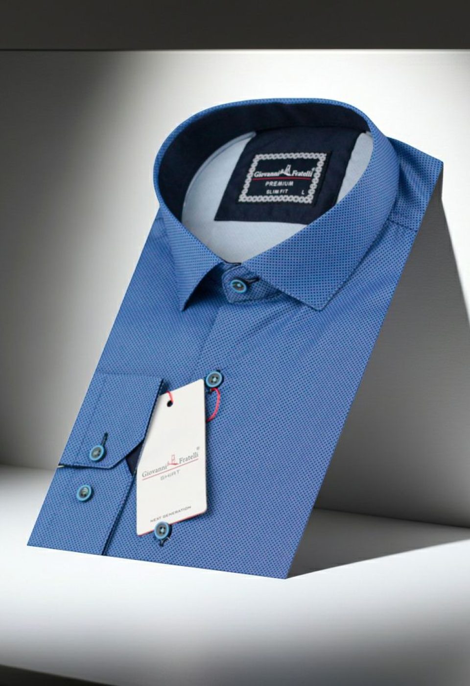 6108 CR DIGITAL 013 Slim Fit Uzun Kol Desenli Dijital Baskılı Erkek Gömlek 3GMK316108013 - Giovanni Fratelli
