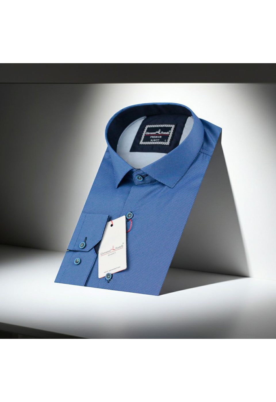 6108 CR DIGITAL 013 Slim Fit Uzun Kol Desenli Dijital Baskılı Erkek Gömlek 3GMK316108013 - Giovanni Fratelli