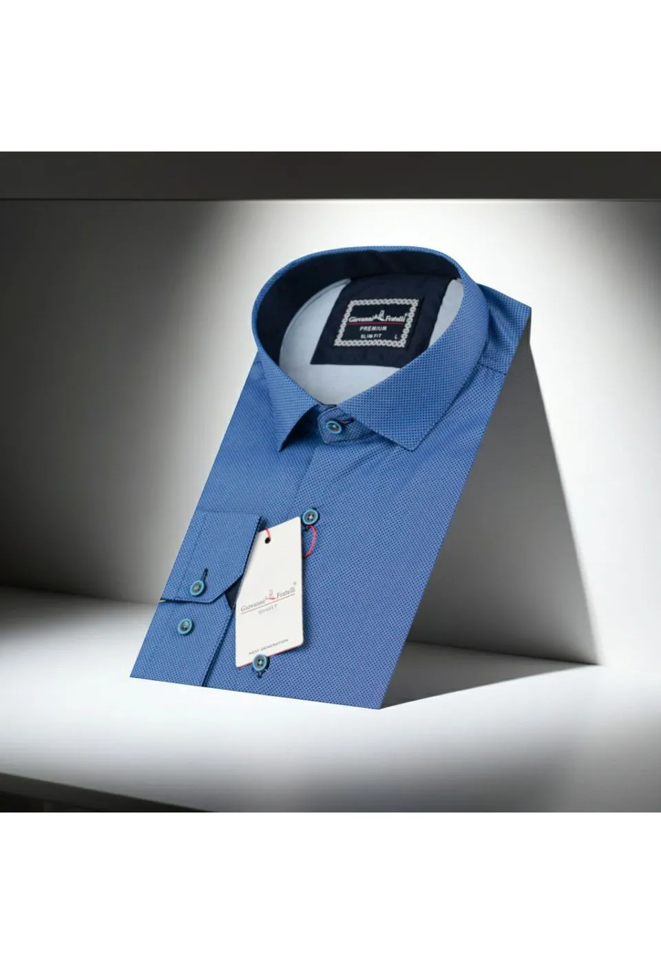 Slim Fit Uzun Kol Desenli Dijital Baskılı Erkek Gömlek 3GMK316108013 - Giovanni Fratelli