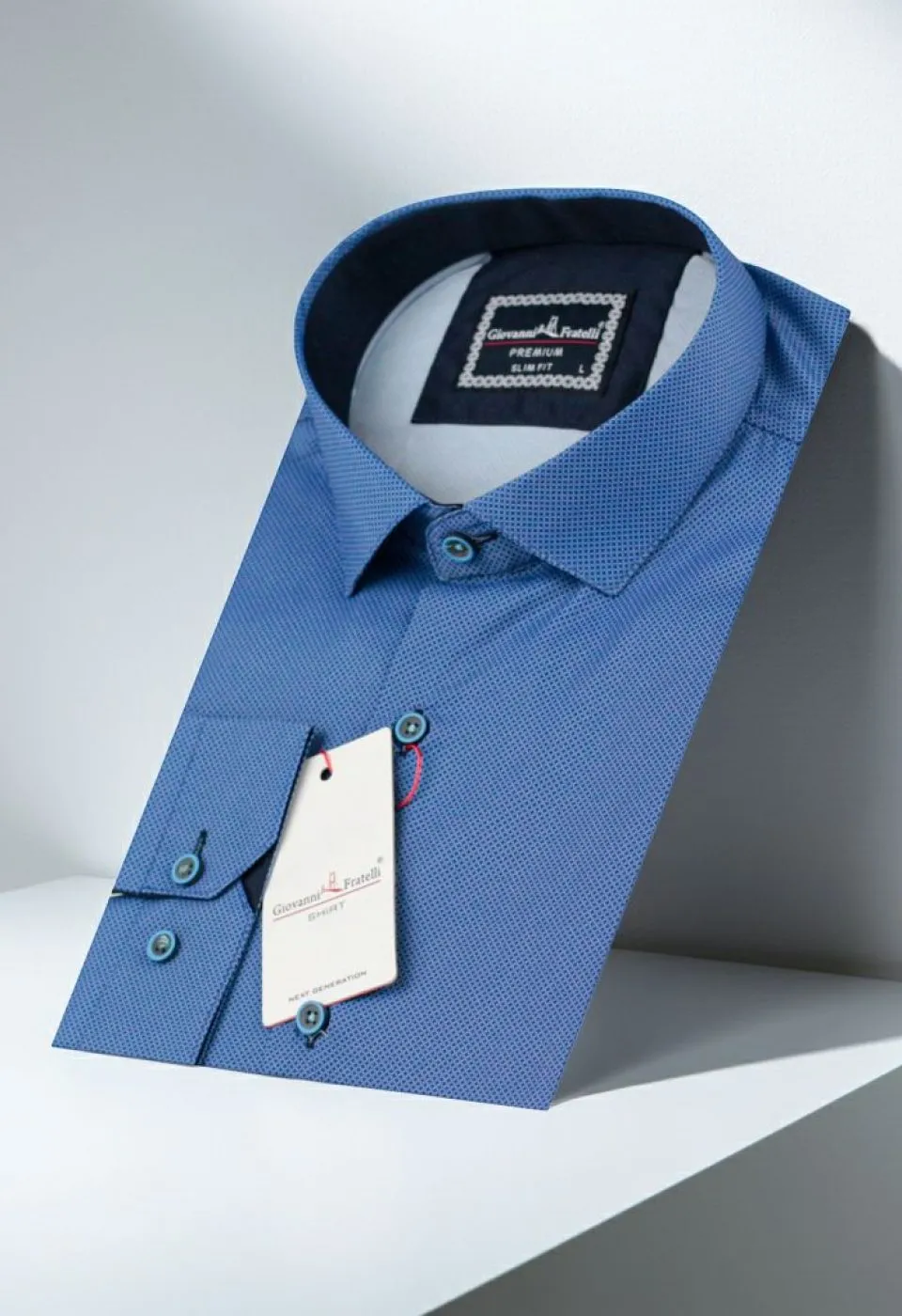 Slim Fit Uzun Kol Desenli Dijital Baskılı Erkek Gömlek 3GMK316108013 - Giovanni Fratelli