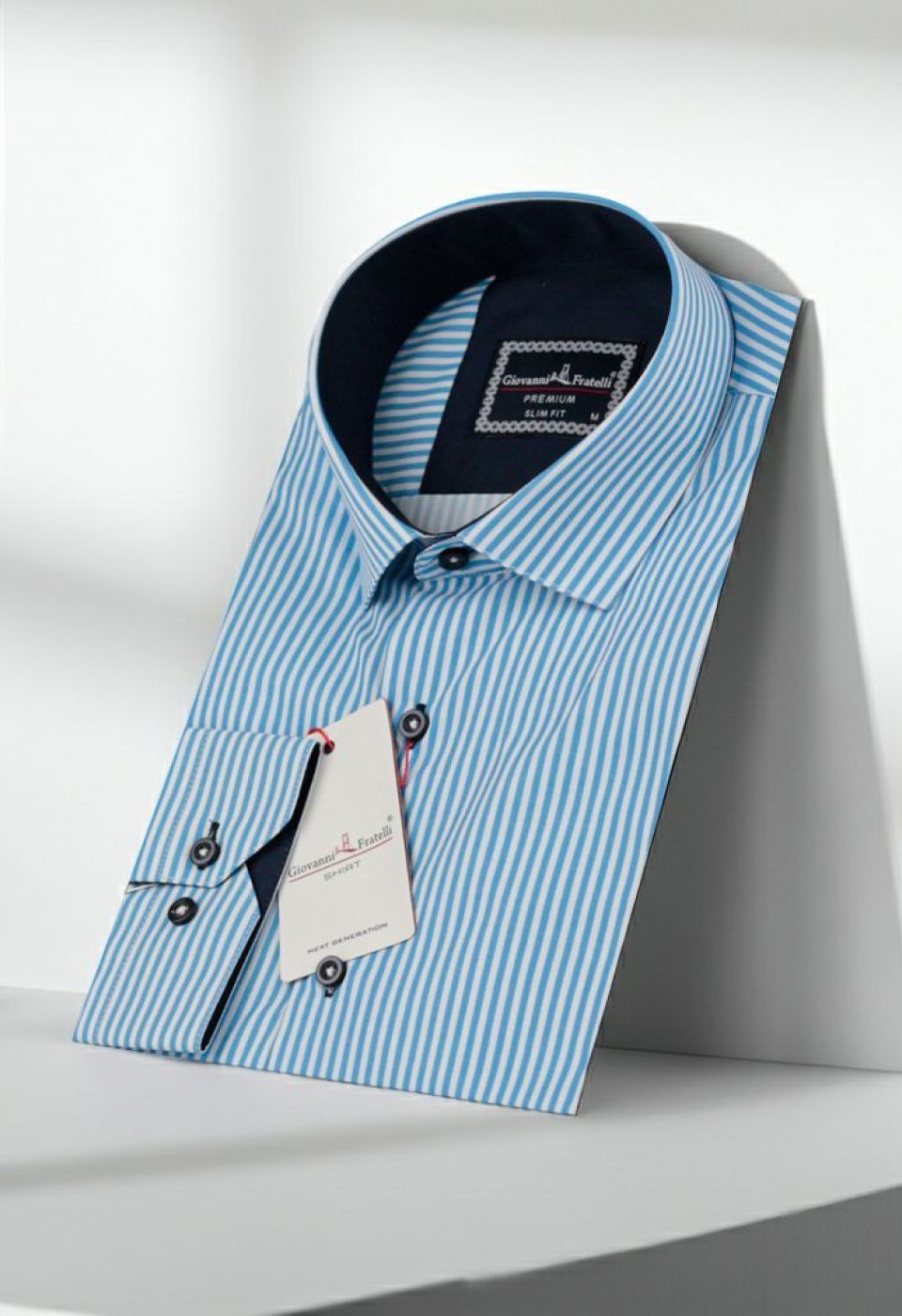 Slim Fit Uzun Kol Desenli Dijital Baskılı Erkek Gömlek 3GMK316112025 - Giovanni Fratelli