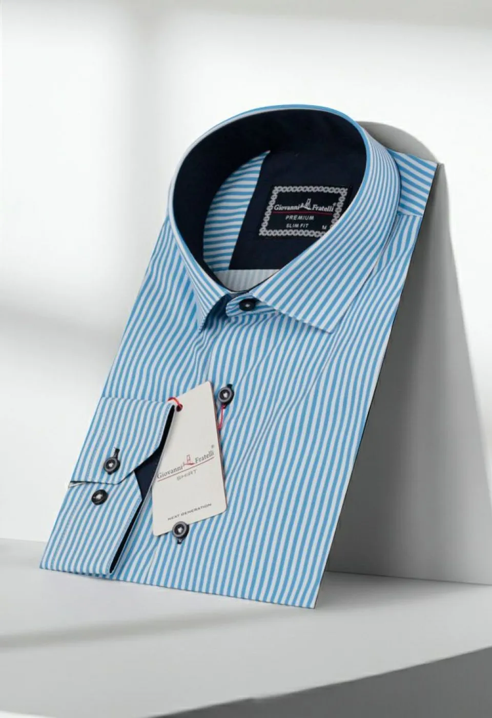 Slim Fit Uzun Kol Desenli Dijital Baskılı Erkek Gömlek 3GMK316112025 - Giovanni Fratelli