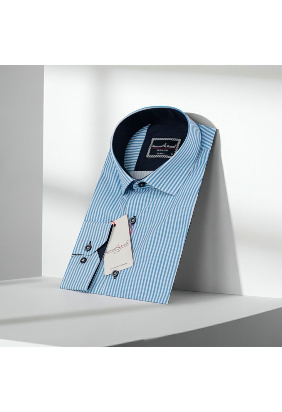 Slim Fit Uzun Kol Desenli Dijital Baskılı Erkek Gömlek 3GMK316112025 - Giovanni Fratelli