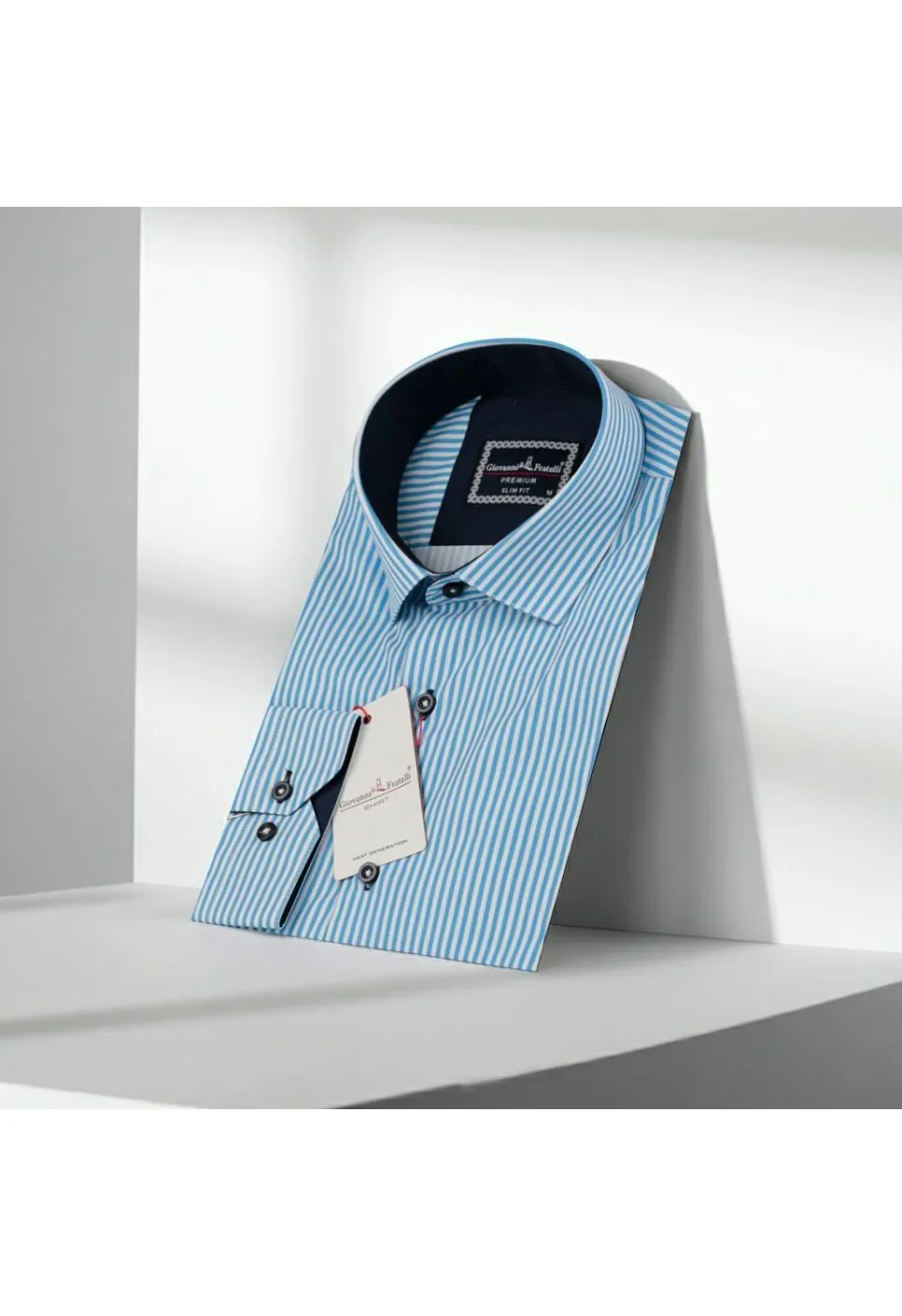 Slim Fit Uzun Kol Desenli Dijital Baskılı Erkek Gömlek 3GMK316112025 - Giovanni Fratelli