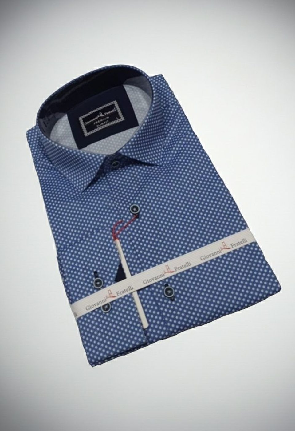 Slim Fit Uzun Kol Desenli Dijital Baskılı Erkek Gömlek 3GMK316113005 - Giovanni Fratelli