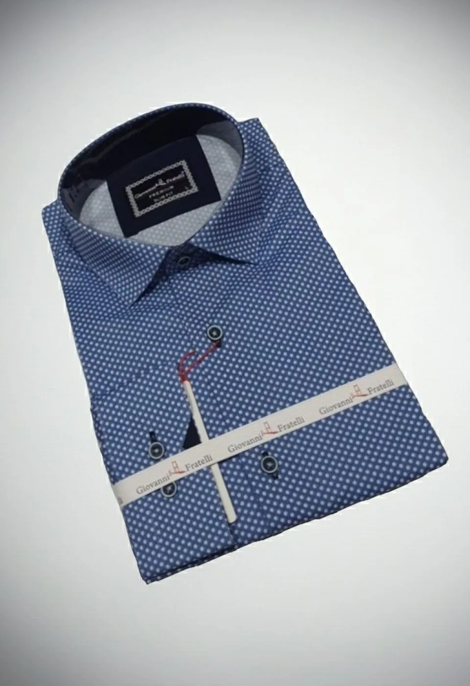 Slim Fit Uzun Kol Desenli Dijital Baskılı Erkek Gömlek 3GMK316113005 - Giovanni Fratelli