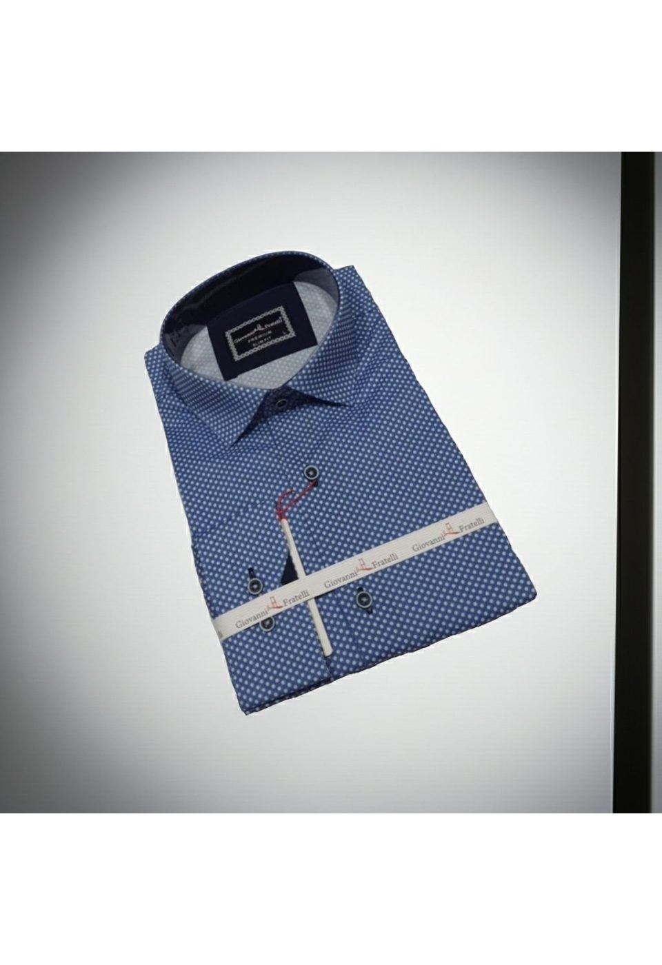 Slim Fit Uzun Kol Desenli Dijital Baskılı Erkek Gömlek 3GMK316113005 - Giovanni Fratelli