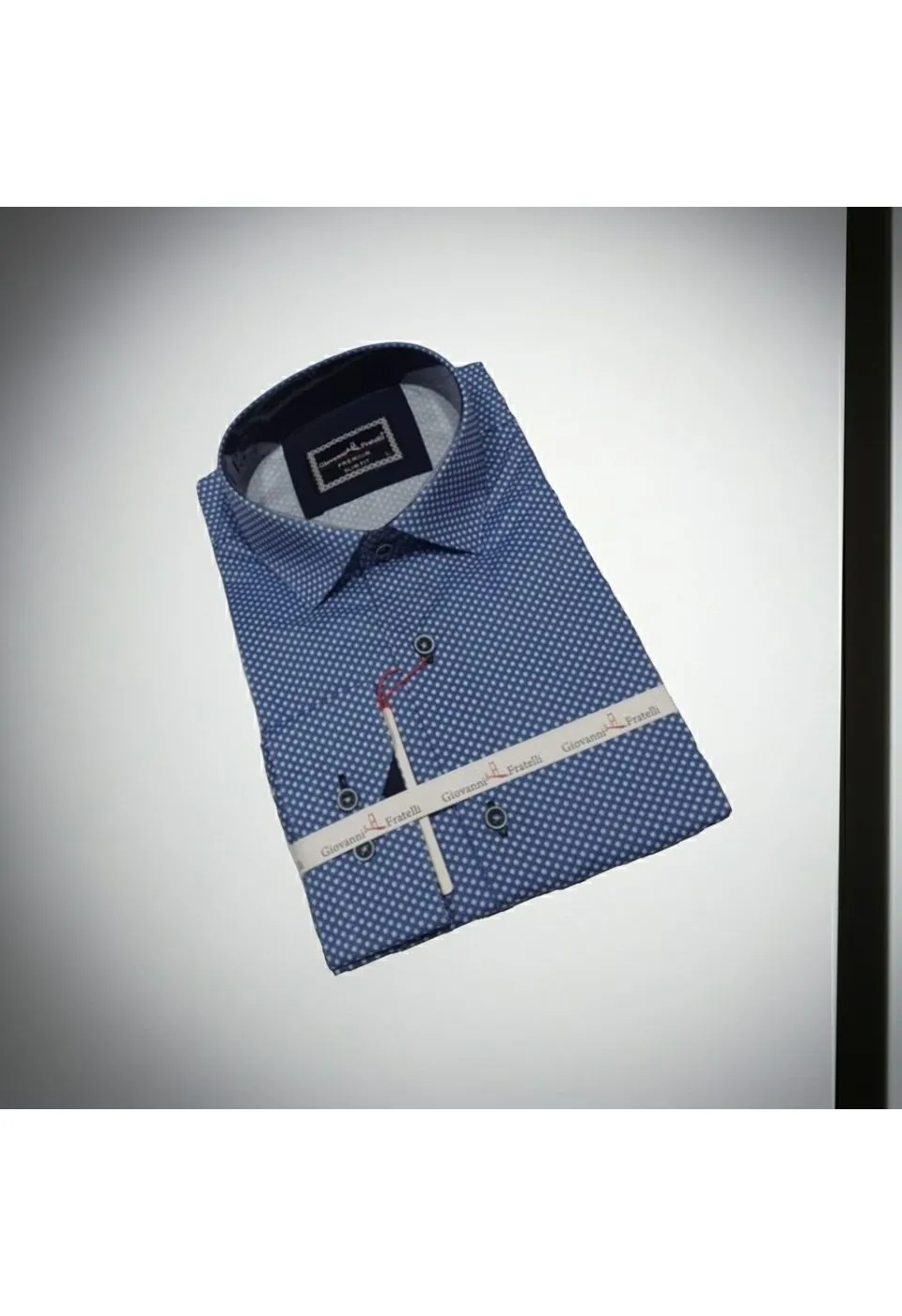Slim Fit Uzun Kol Desenli Dijital Baskılı Erkek Gömlek 3GMK316113005 - Giovanni Fratelli