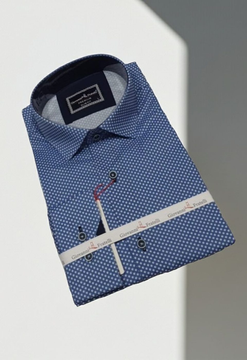 Slim Fit Uzun Kol Desenli Dijital Baskılı Erkek Gömlek 3GMK316113005