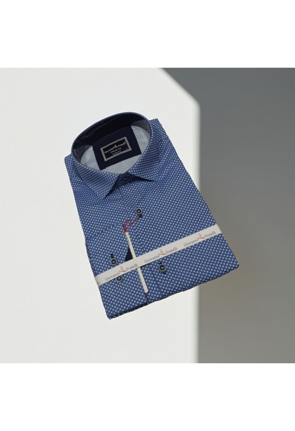 Slim Fit Uzun Kol Desenli Dijital Baskılı Erkek Gömlek 3GMK316113005 - Giovanni Fratelli