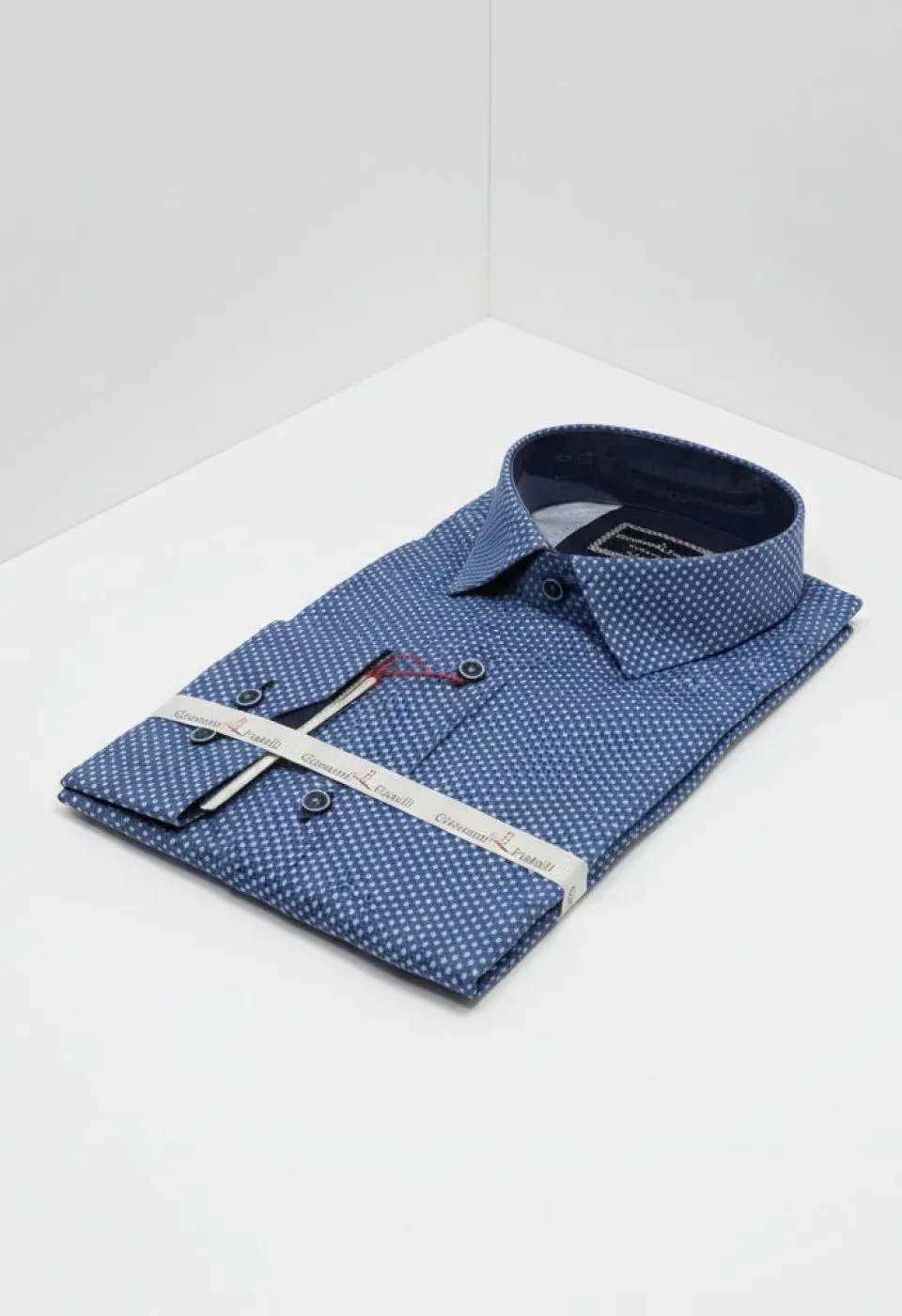 Slim Fit Uzun Kol Desenli Dijital Baskılı Erkek Gömlek 3GMK316113005