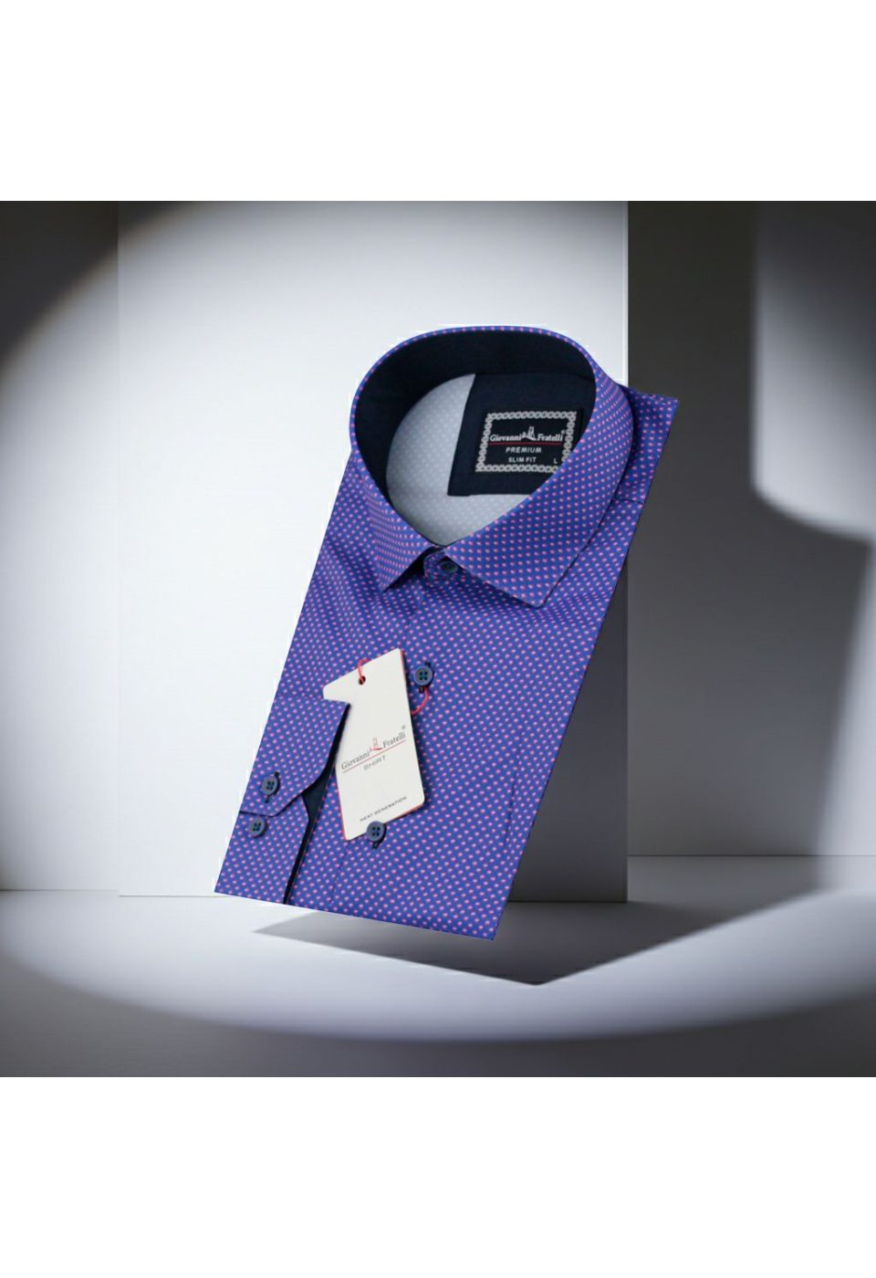 Slim Fit Uzun Kol Desenli Dijital Baskılı Erkek Gömlek 3GMK316113013 - Giovanni Fratelli