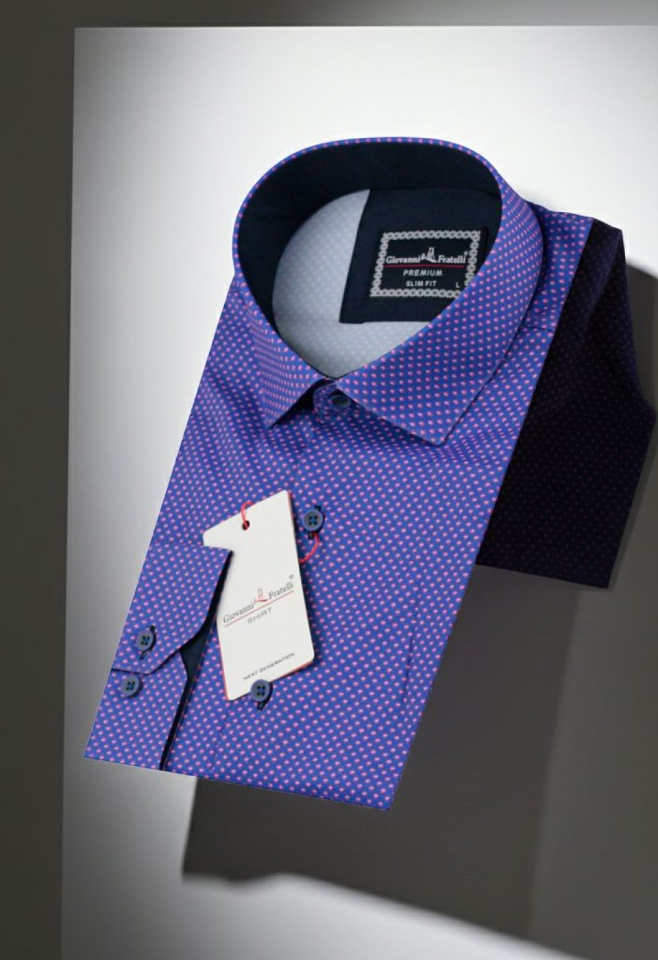 Slim Fit Uzun Kol Desenli Dijital Baskılı Erkek Gömlek 3GMK316113013 - Giovanni Fratelli