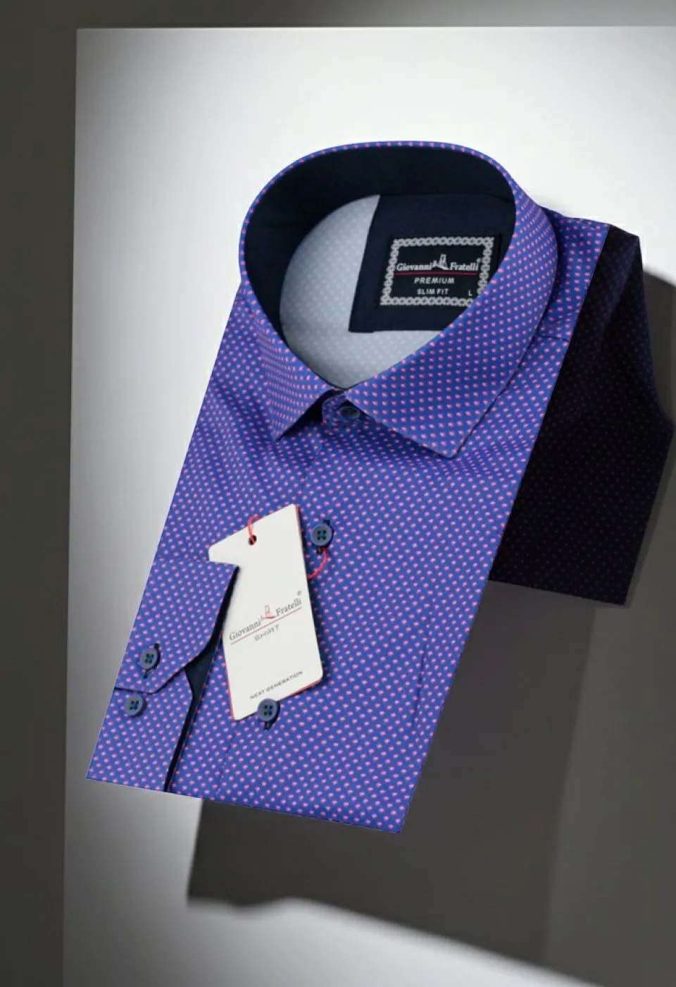 Slim Fit Uzun Kol Desenli Dijital Baskılı Erkek Gömlek 3GMK316113013 - Giovanni Fratelli