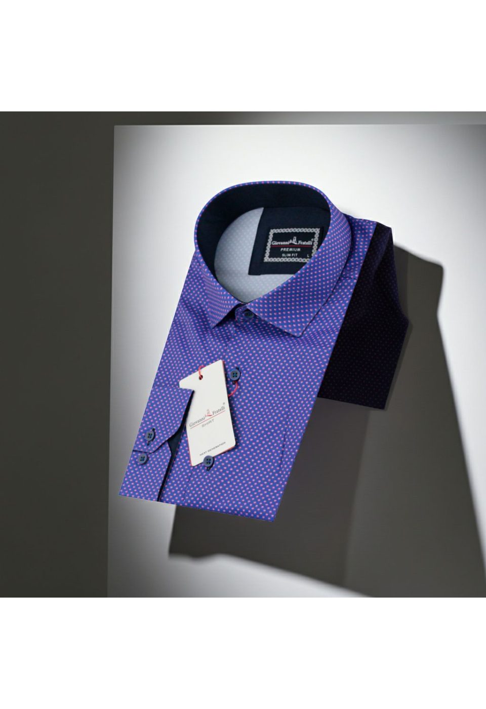Slim Fit Uzun Kol Desenli Dijital Baskılı Erkek Gömlek 3GMK316113013 - Giovanni Fratelli