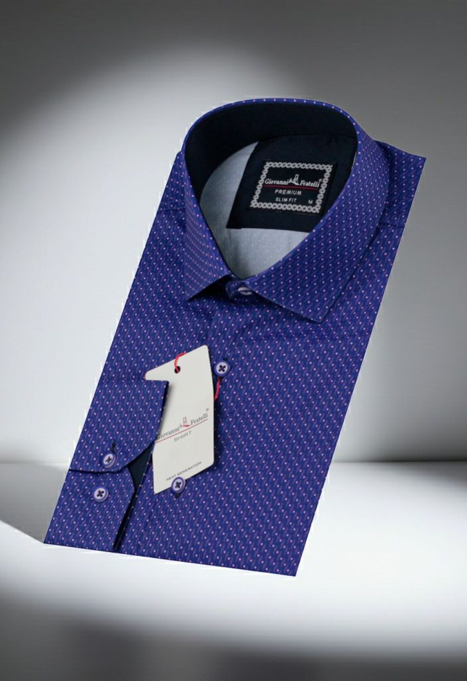 Slim Fit Uzun Kol Desenli Dijital Baskılı Erkek Gömlek 3GMK316113016 - Giovanni Fratelli
