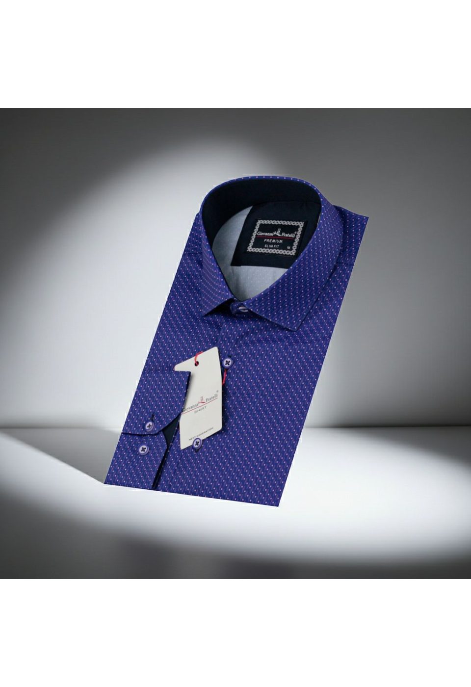 Slim Fit Uzun Kol Desenli Dijital Baskılı Erkek Gömlek 3GMK316113016 - Giovanni Fratelli