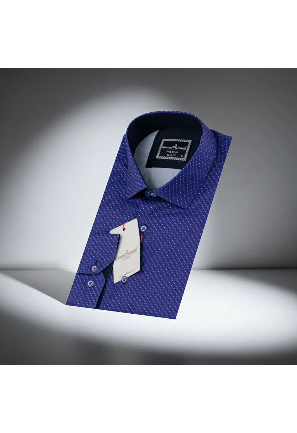Slim Fit Uzun Kol Desenli Dijital Baskılı Erkek Gömlek 3GMK316113016 - Giovanni Fratelli
