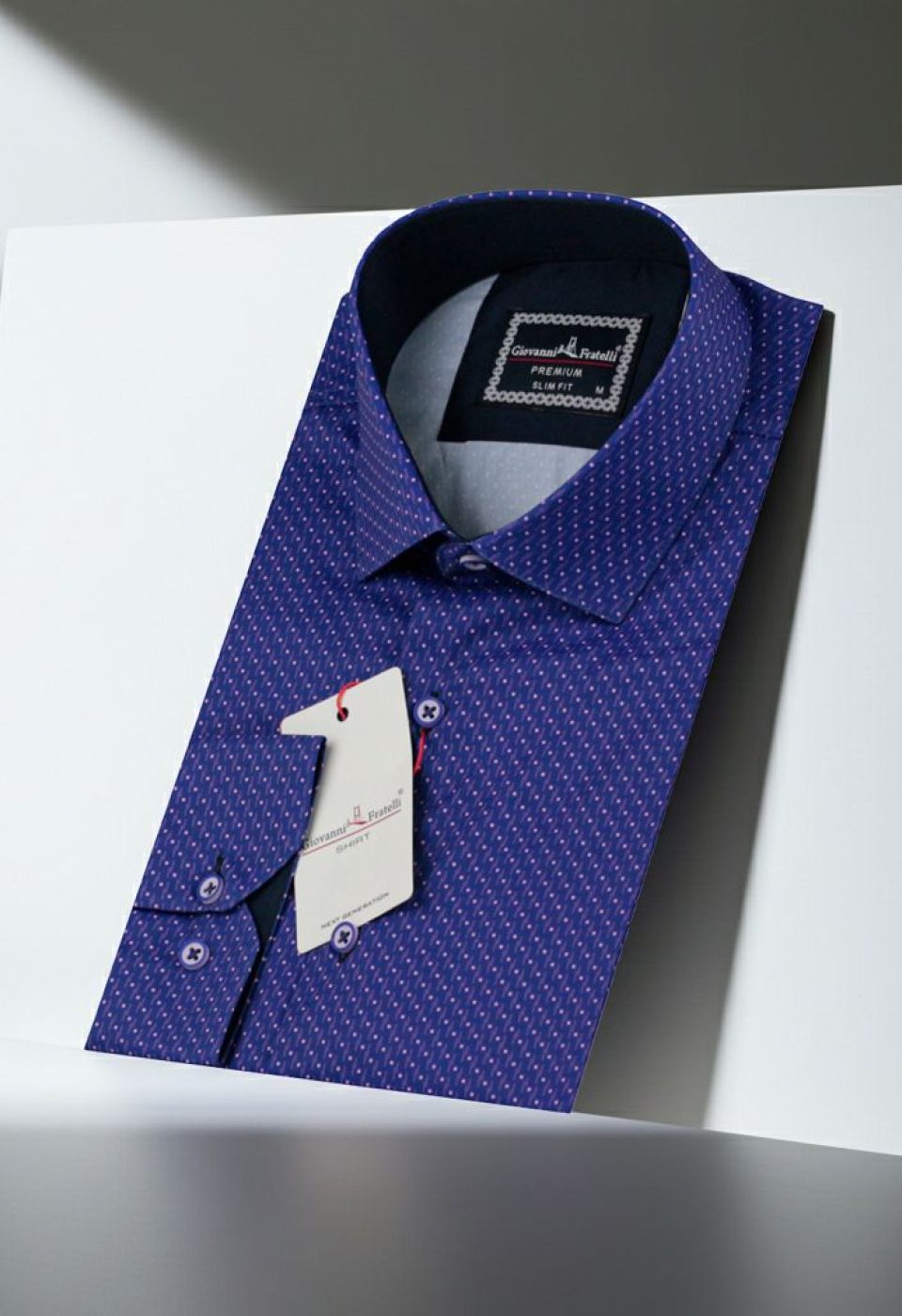 Slim Fit Uzun Kol Desenli Dijital Baskılı Erkek Gömlek 3GMK316113016