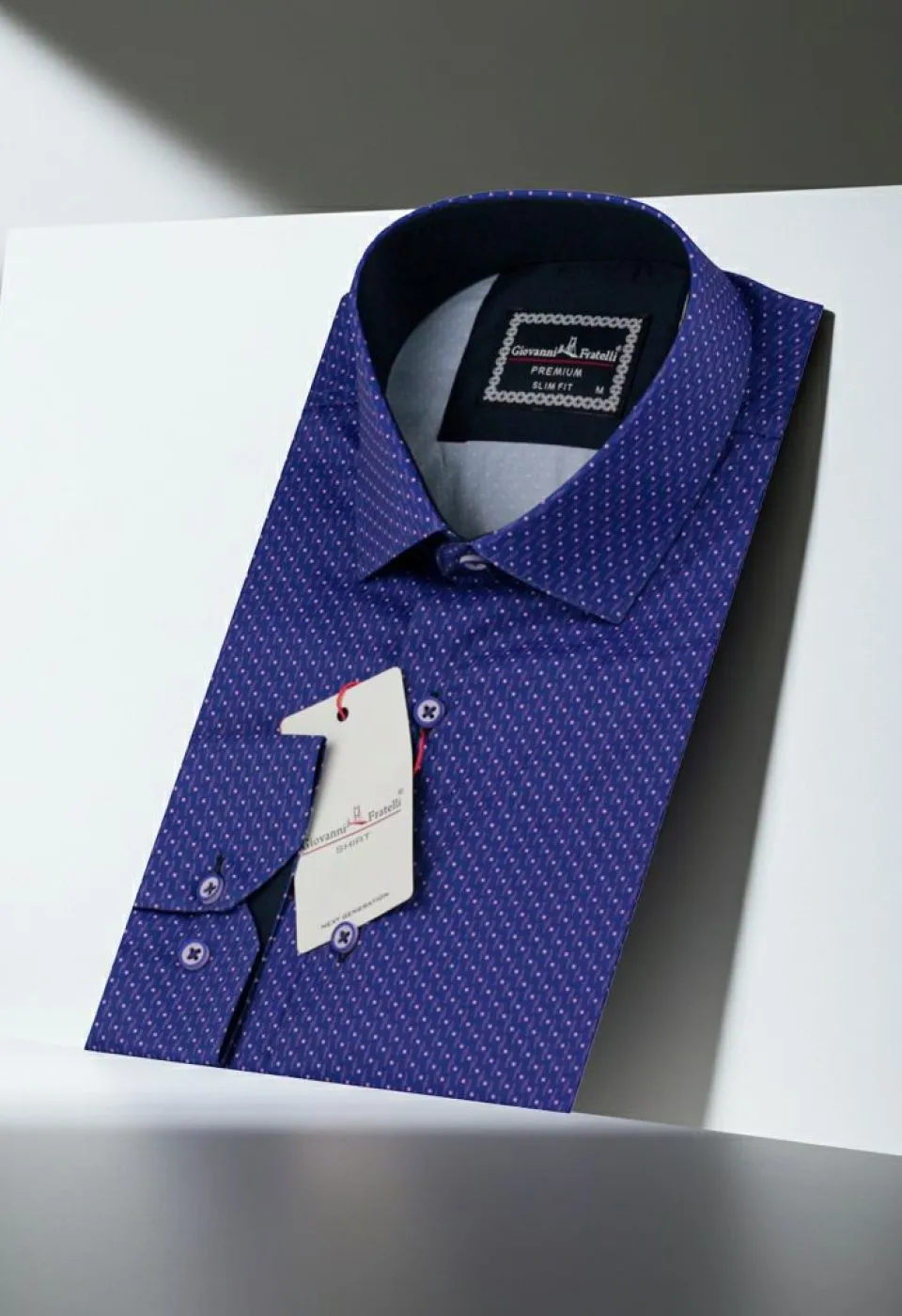 Slim Fit Uzun Kol Desenli Dijital Baskılı Erkek Gömlek 3GMK316113016