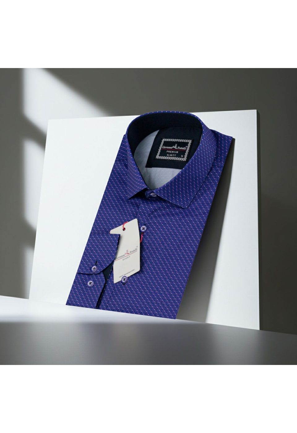 Slim Fit Uzun Kol Desenli Dijital Baskılı Erkek Gömlek 3GMK316113016 - Giovanni Fratelli