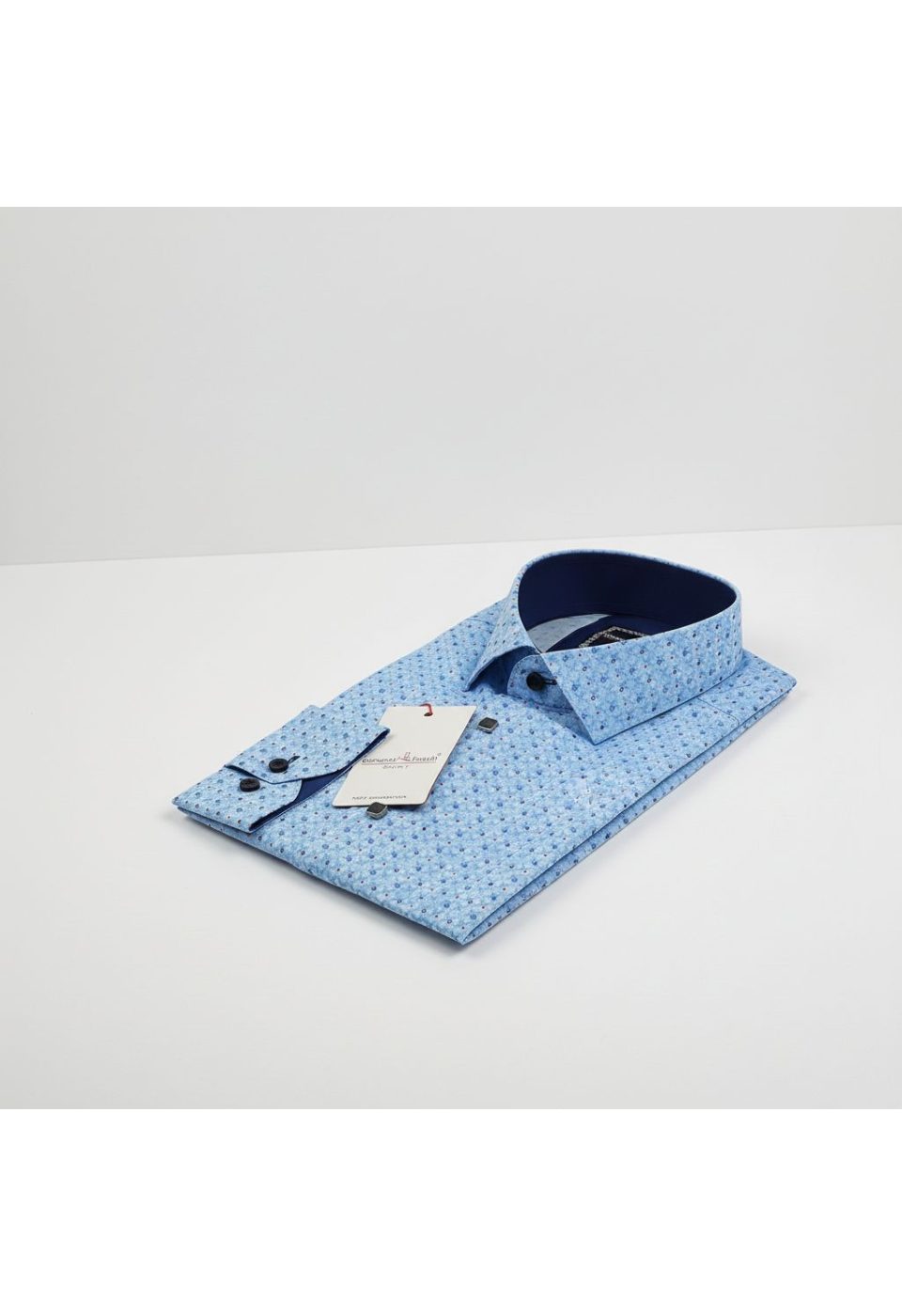 Slim Fit Uzun Kol Desenli Dijital Baskılı Erkek Gömlek 3GMK316114002 - Giovanni Fratelli