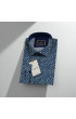 Slim Fit Uzun Kol Desenli Dijital Baskılı Erkek Gömlek 3GMK316114005