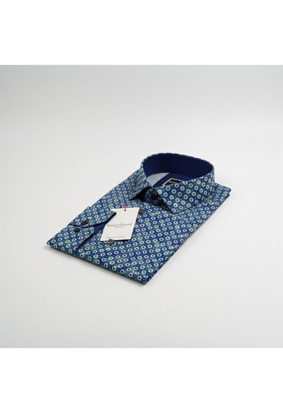 Slim Fit Uzun Kol Desenli Dijital Baskılı Erkek Gömlek 3GMK316114005 - Giovanni Fratelli