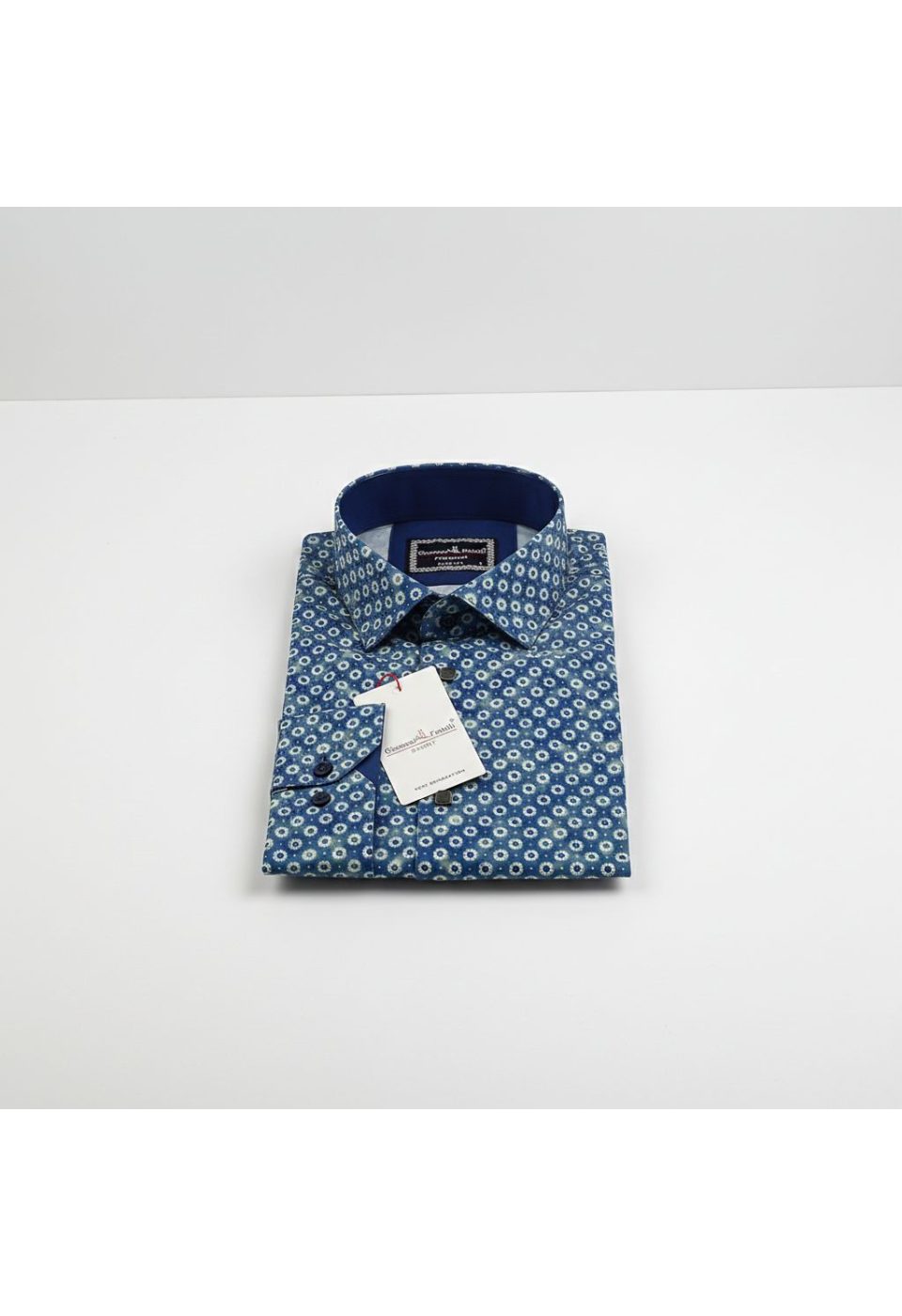 Slim Fit Uzun Kol Desenli Dijital Baskılı Erkek Gömlek 3GMK316114005 - Giovanni Fratelli