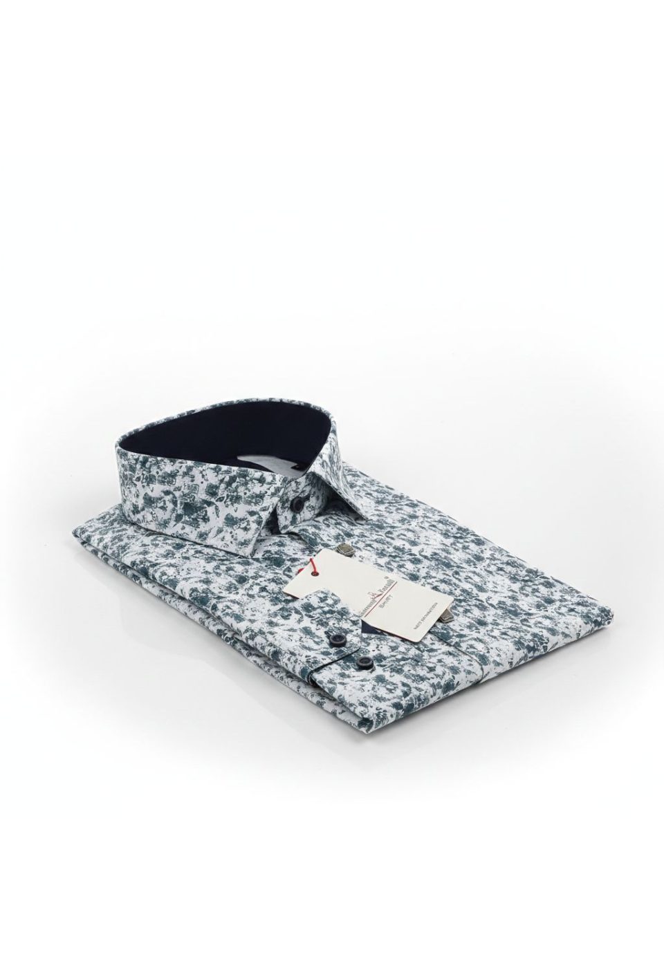 Slim Fit Uzun Kol Desenli Dijital Baskılı Erkek Gömlek 3GMK316114012 - Giovanni Fratelli