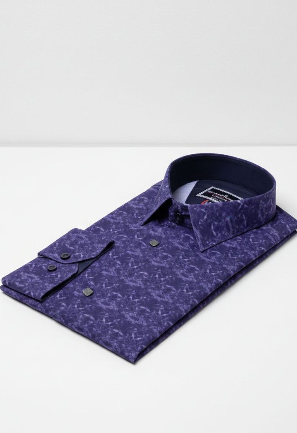 8 Drop Slim Fit Uzun Kol Dijital Baskılı Desenli Erkek Gömlek 3GMK337002002