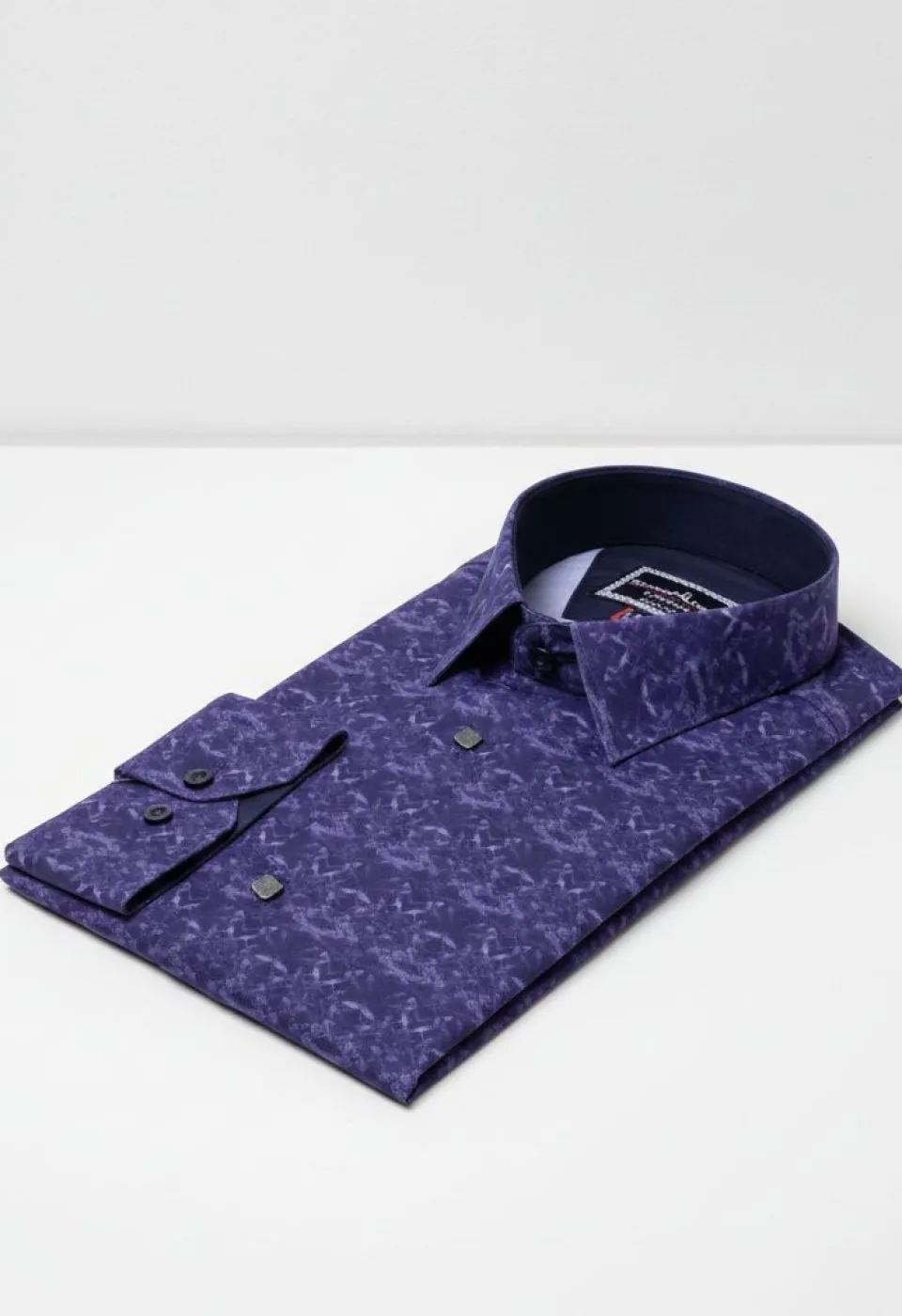 8 Drop Slim Fit Uzun Kol Dijital Baskılı Desenli Erkek Gömlek 3GMK337002002