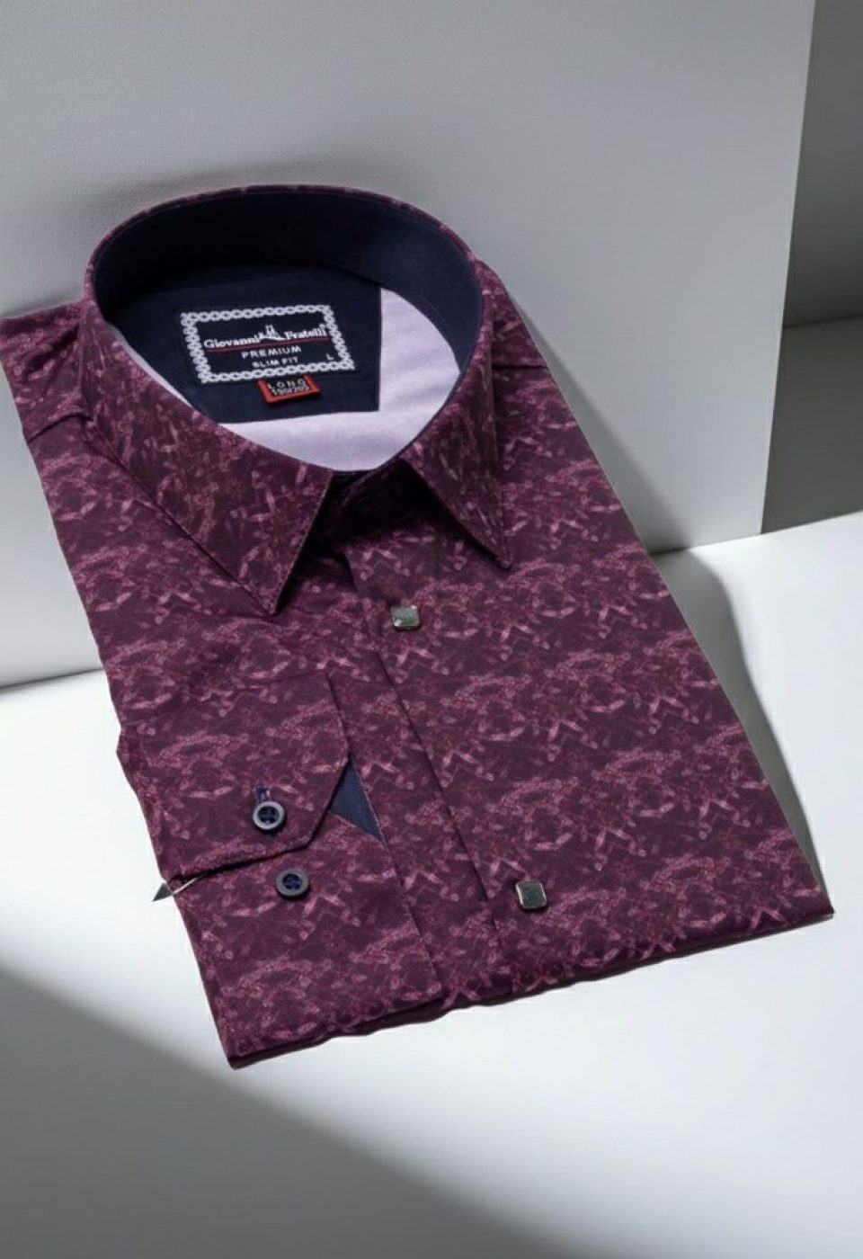 8 Drop Slim Fit Uzun Kol Dijital Baskılı Desenli Erkek Gömlek 3GMK337002005