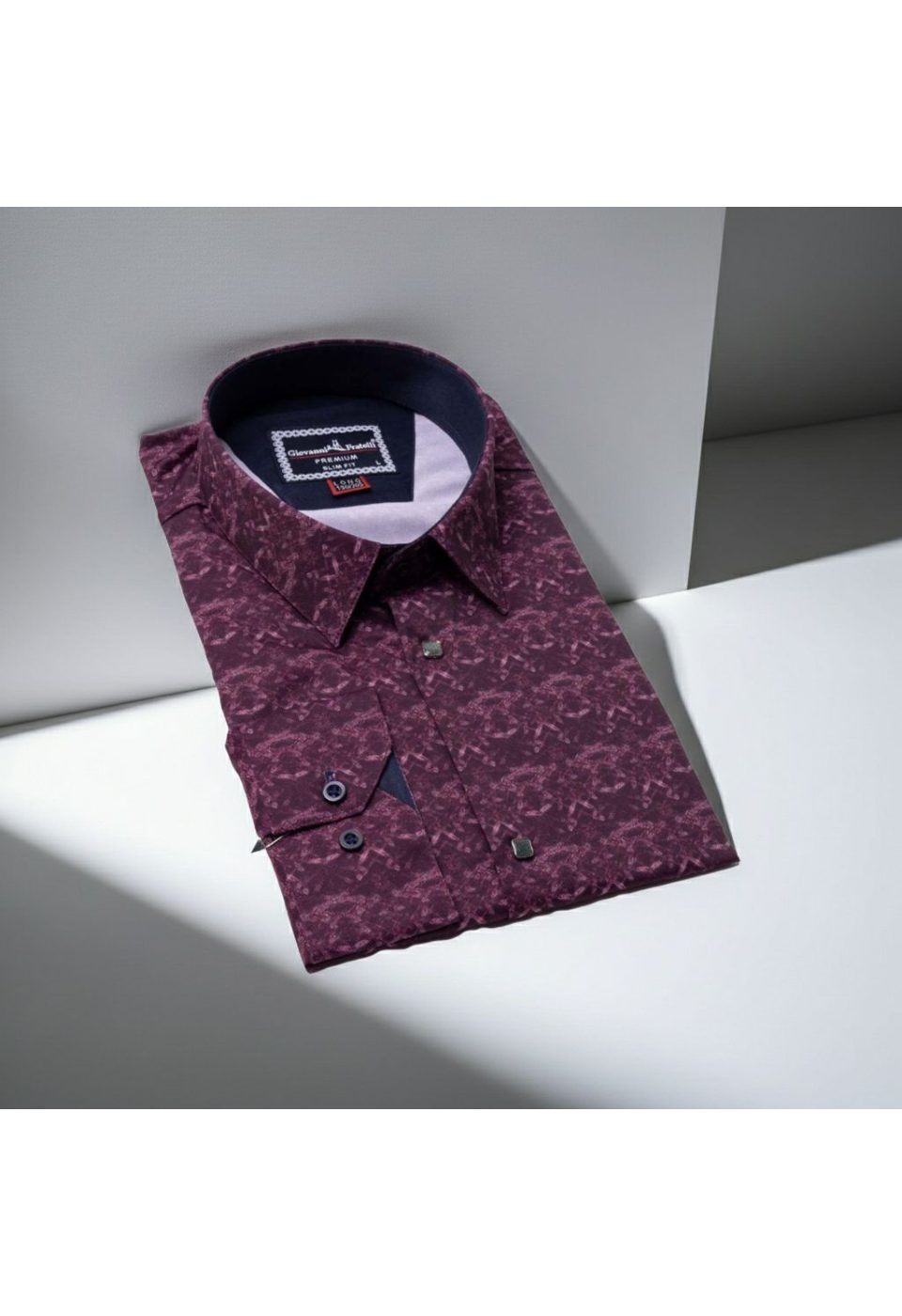 8 Drop Slim Fit Uzun Kol Dijital Baskılı Desenli Erkek Gömlek 3GMK337002005 - Giovanni Fratelli