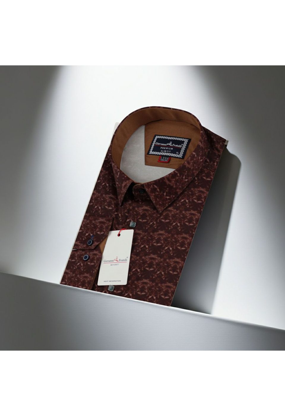 7002 CR 8 DROP DIGITAL 006 8 Drop Slim Fit Uzun Kol Dijital Baskılı Desenli Erkek Gömlek 3GMK337002006 - Giovanni Fratelli