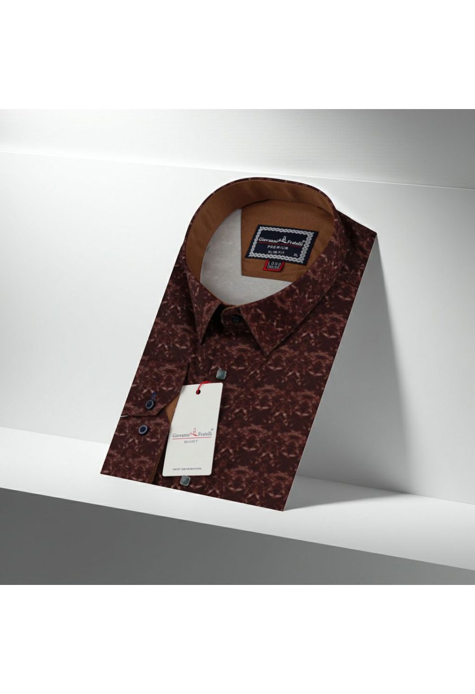 7002 CR 8 DROP DIGITAL 006 8 Drop Slim Fit Uzun Kol Dijital Baskılı Desenli Erkek Gömlek 3GMK337002006 - Giovanni Fratelli