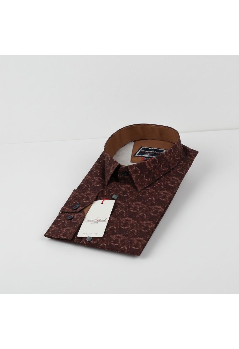7002 CR 8 DROP DIGITAL 006 8 Drop Slim Fit Uzun Kol Dijital Baskılı Desenli Erkek Gömlek 3GMK337002006 - Giovanni Fratelli